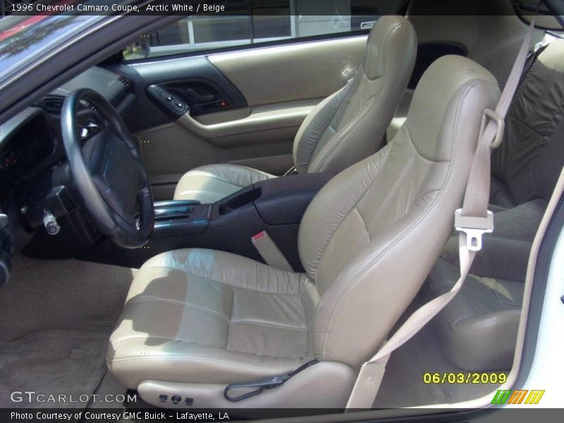Arctic White / Beige 1996 Chevrolet Camaro Coupe