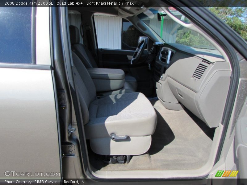 Light Khaki Metallic / Khaki 2008 Dodge Ram 2500 SLT Quad Cab 4x4