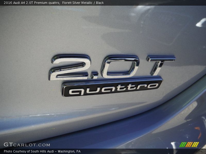 Florett Silver Metallic / Black 2016 Audi A4 2.0T Premium quattro
