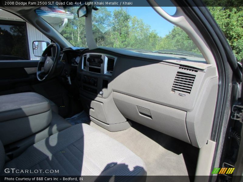 Light Khaki Metallic / Khaki 2008 Dodge Ram 2500 SLT Quad Cab 4x4