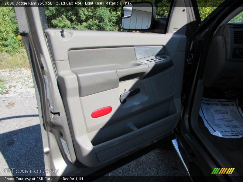 Light Khaki Metallic / Khaki 2008 Dodge Ram 2500 SLT Quad Cab 4x4