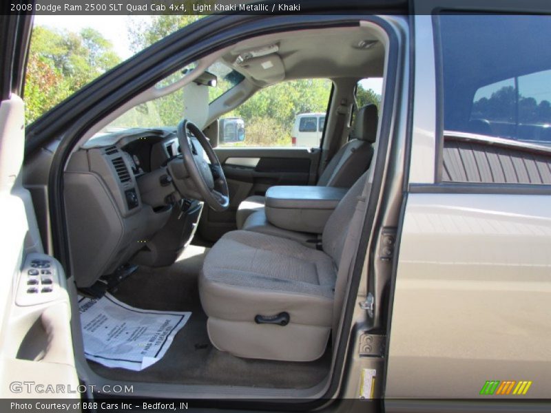 Light Khaki Metallic / Khaki 2008 Dodge Ram 2500 SLT Quad Cab 4x4