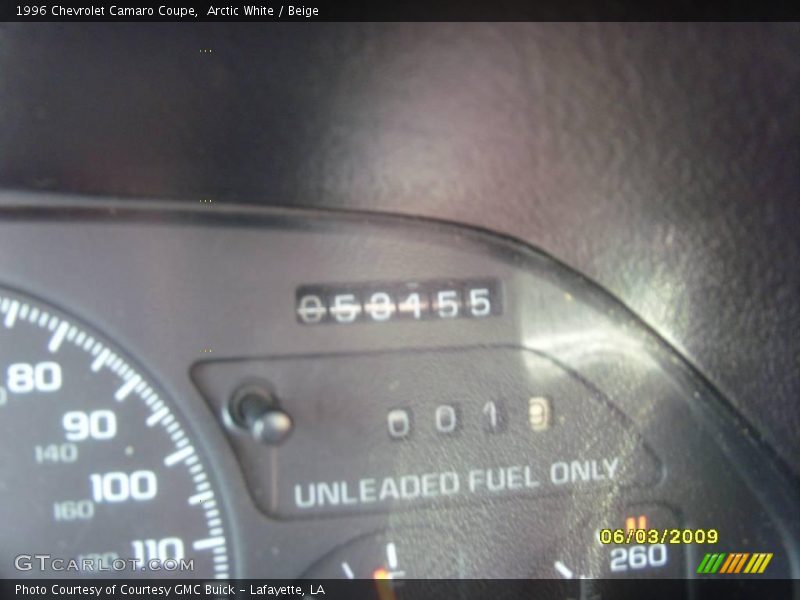 Arctic White / Beige 1996 Chevrolet Camaro Coupe