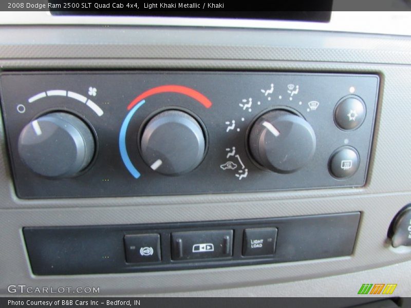 Light Khaki Metallic / Khaki 2008 Dodge Ram 2500 SLT Quad Cab 4x4