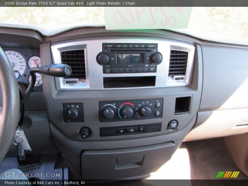 Light Khaki Metallic / Khaki 2008 Dodge Ram 2500 SLT Quad Cab 4x4
