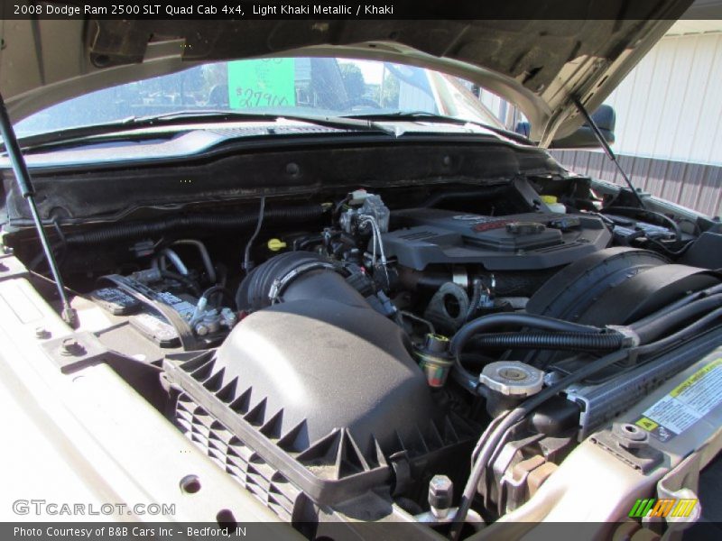 Light Khaki Metallic / Khaki 2008 Dodge Ram 2500 SLT Quad Cab 4x4