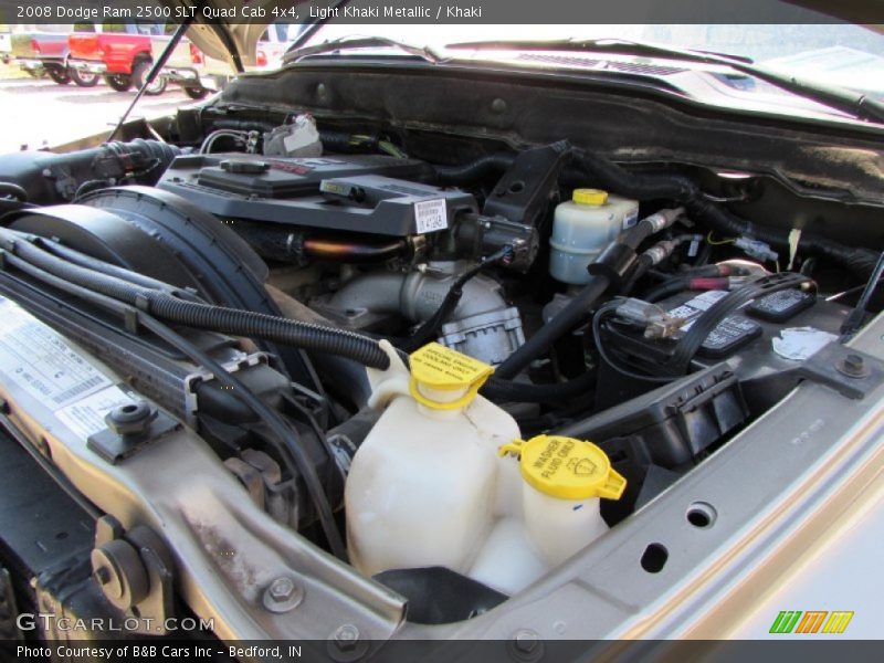Light Khaki Metallic / Khaki 2008 Dodge Ram 2500 SLT Quad Cab 4x4
