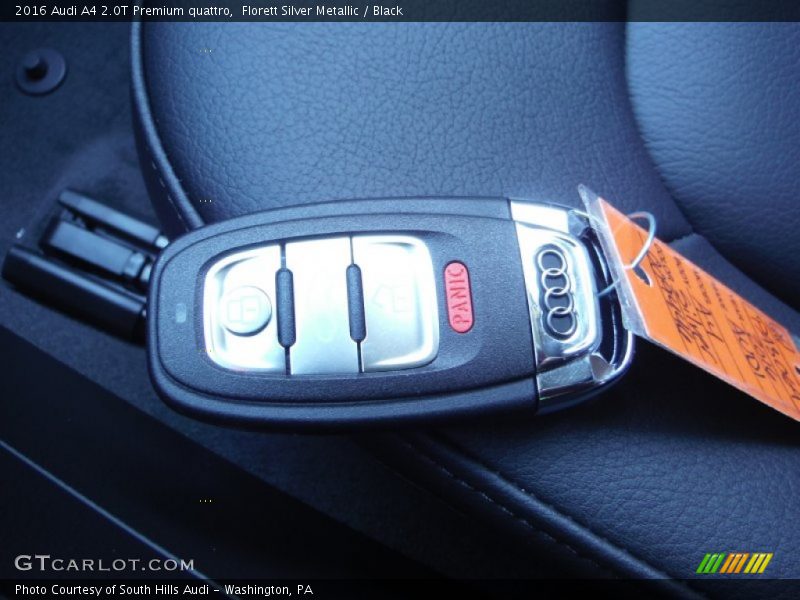 Florett Silver Metallic / Black 2016 Audi A4 2.0T Premium quattro