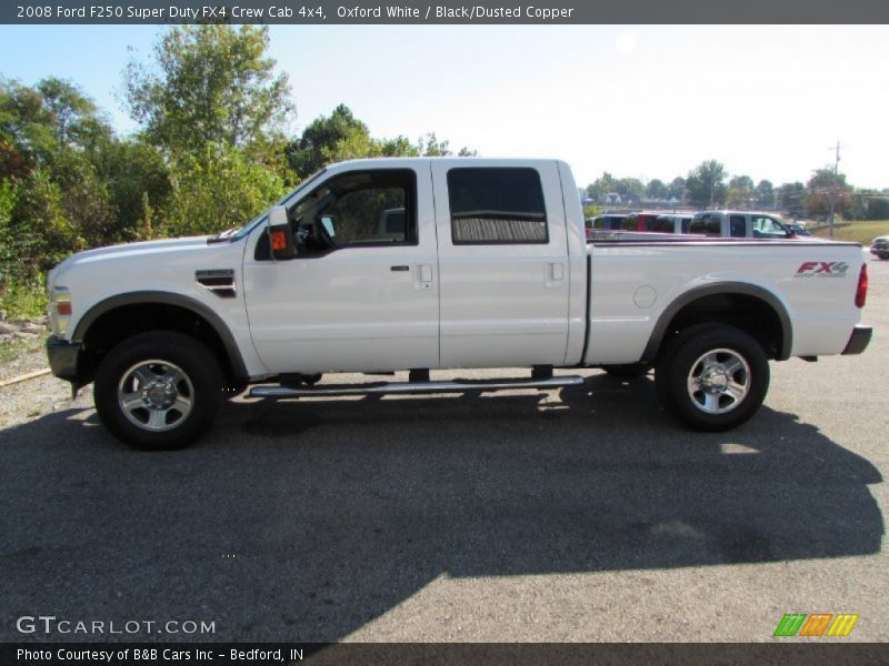 Oxford White / Black/Dusted Copper 2008 Ford F250 Super Duty FX4 Crew Cab 4x4