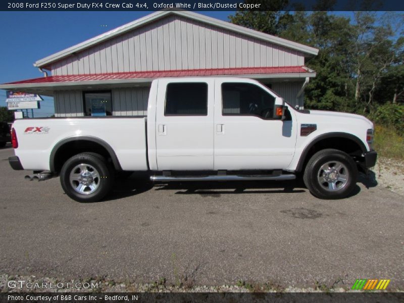Oxford White / Black/Dusted Copper 2008 Ford F250 Super Duty FX4 Crew Cab 4x4