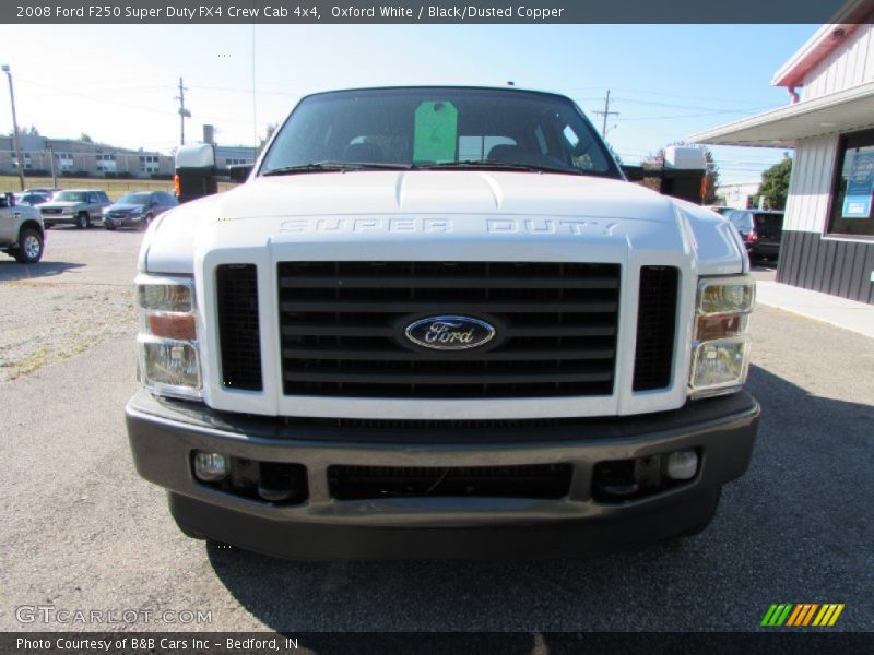 Oxford White / Black/Dusted Copper 2008 Ford F250 Super Duty FX4 Crew Cab 4x4