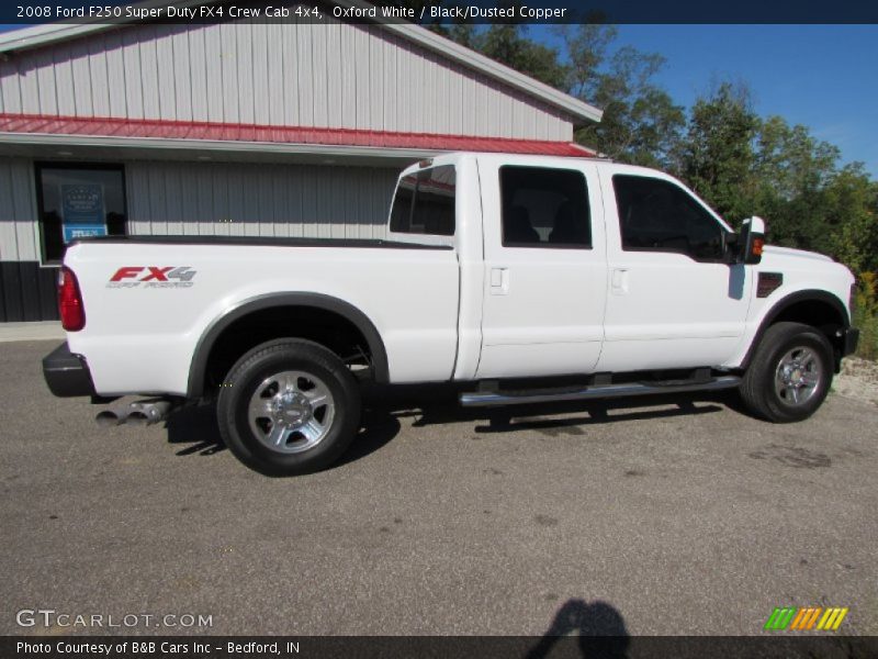 Oxford White / Black/Dusted Copper 2008 Ford F250 Super Duty FX4 Crew Cab 4x4