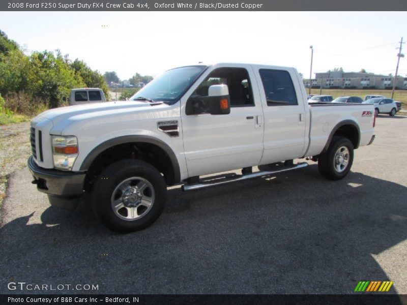 Oxford White / Black/Dusted Copper 2008 Ford F250 Super Duty FX4 Crew Cab 4x4