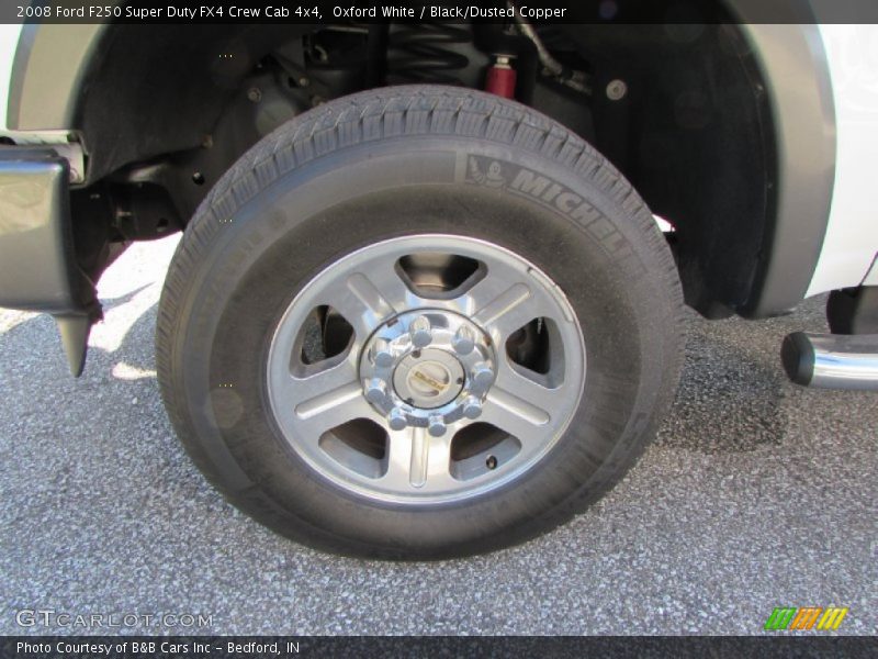 Oxford White / Black/Dusted Copper 2008 Ford F250 Super Duty FX4 Crew Cab 4x4