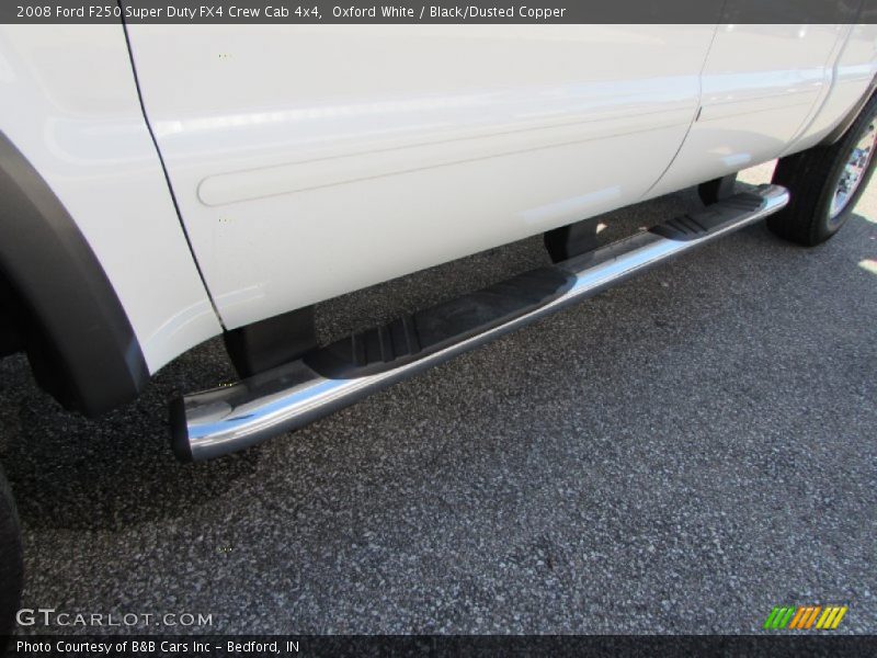 Oxford White / Black/Dusted Copper 2008 Ford F250 Super Duty FX4 Crew Cab 4x4
