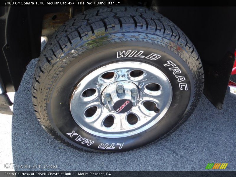 Fire Red / Dark Titanium 2008 GMC Sierra 1500 Regular Cab 4x4