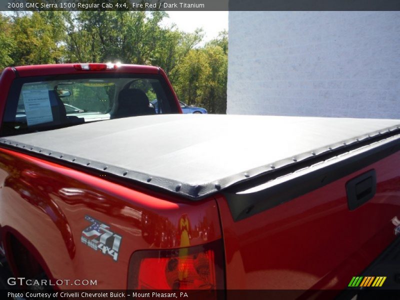 Fire Red / Dark Titanium 2008 GMC Sierra 1500 Regular Cab 4x4