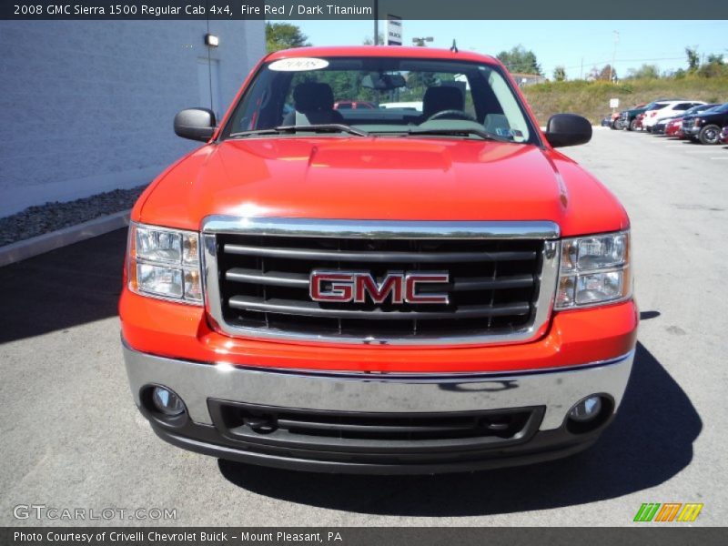 Fire Red / Dark Titanium 2008 GMC Sierra 1500 Regular Cab 4x4