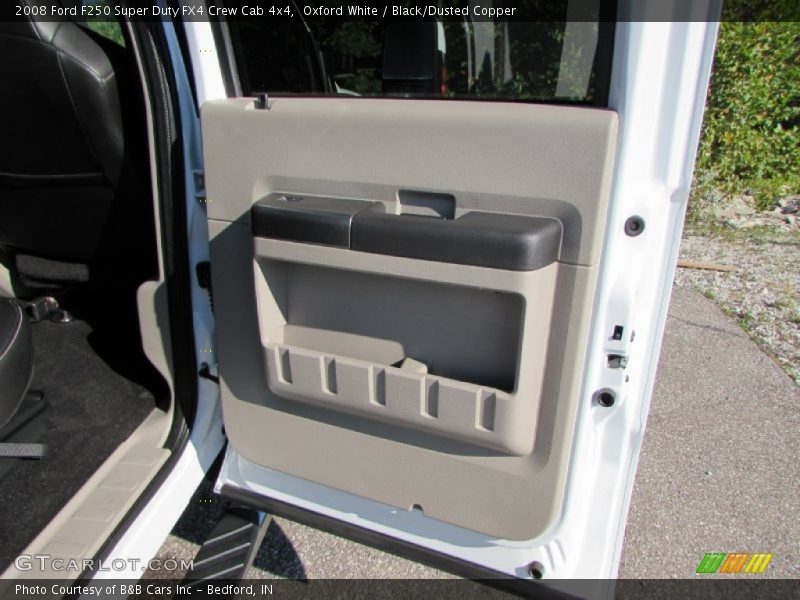 Oxford White / Black/Dusted Copper 2008 Ford F250 Super Duty FX4 Crew Cab 4x4