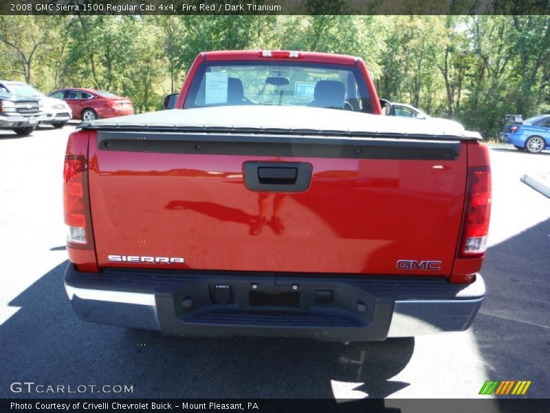 Fire Red / Dark Titanium 2008 GMC Sierra 1500 Regular Cab 4x4