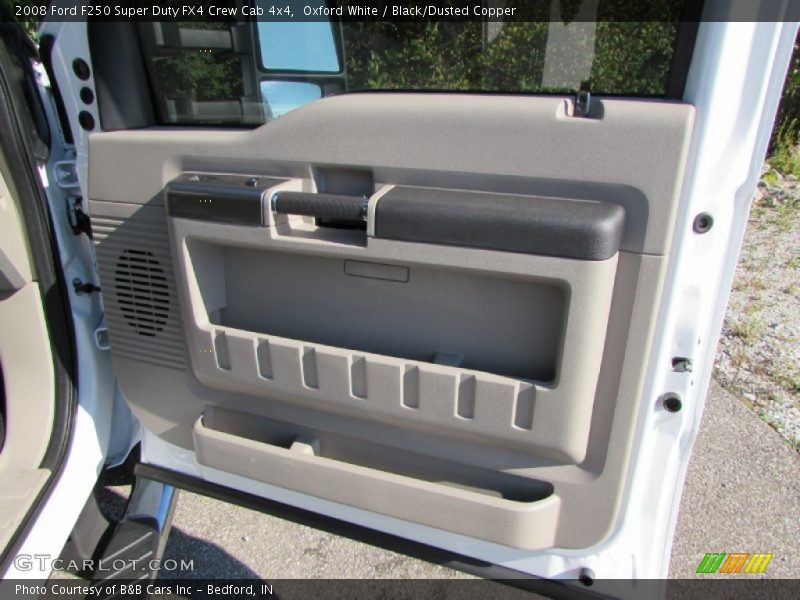 Oxford White / Black/Dusted Copper 2008 Ford F250 Super Duty FX4 Crew Cab 4x4
