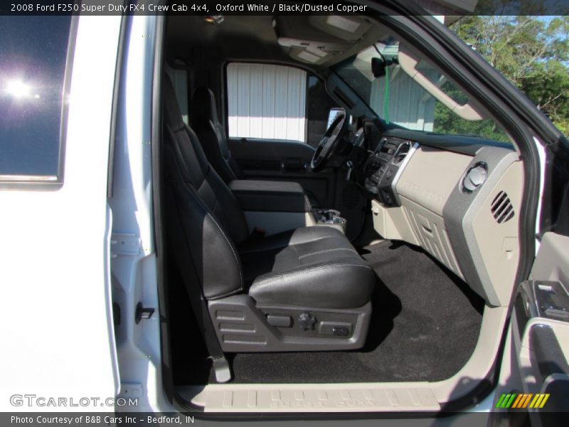 Oxford White / Black/Dusted Copper 2008 Ford F250 Super Duty FX4 Crew Cab 4x4