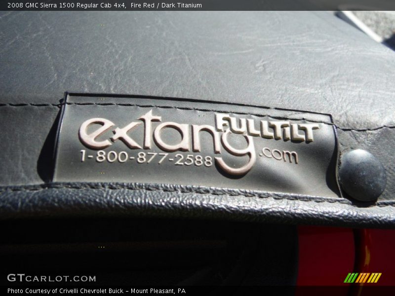 Fire Red / Dark Titanium 2008 GMC Sierra 1500 Regular Cab 4x4