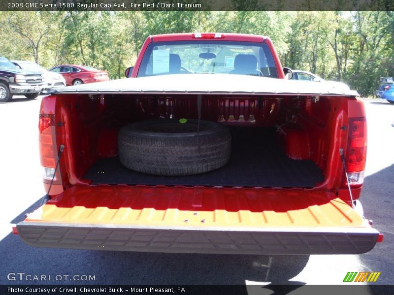 Fire Red / Dark Titanium 2008 GMC Sierra 1500 Regular Cab 4x4