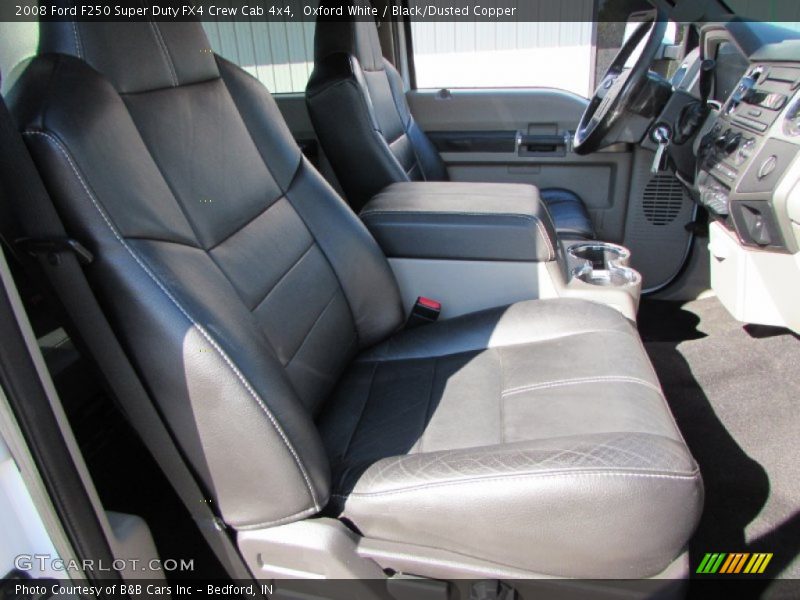 Oxford White / Black/Dusted Copper 2008 Ford F250 Super Duty FX4 Crew Cab 4x4