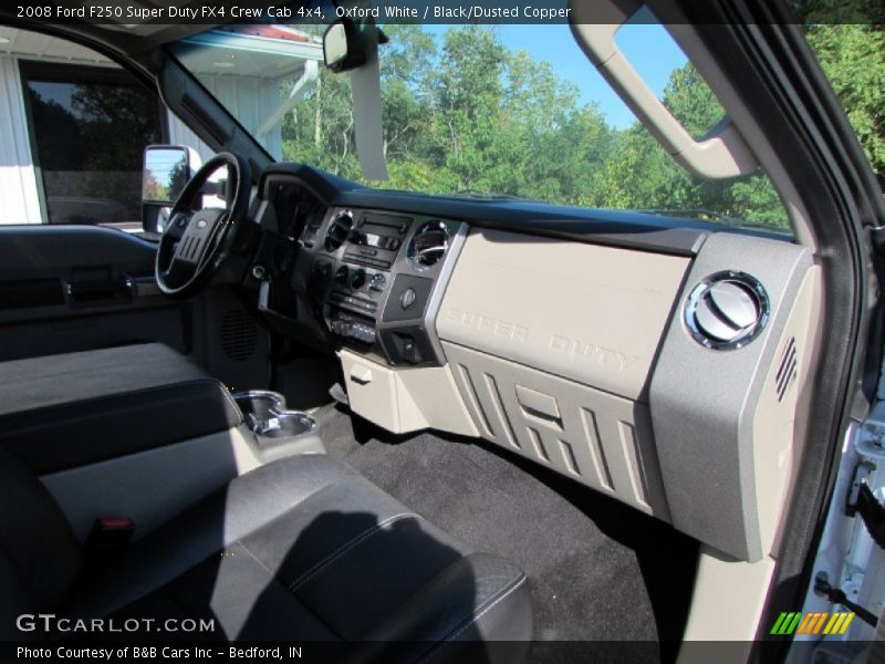 Oxford White / Black/Dusted Copper 2008 Ford F250 Super Duty FX4 Crew Cab 4x4