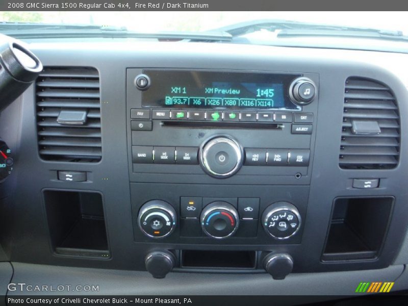 Fire Red / Dark Titanium 2008 GMC Sierra 1500 Regular Cab 4x4