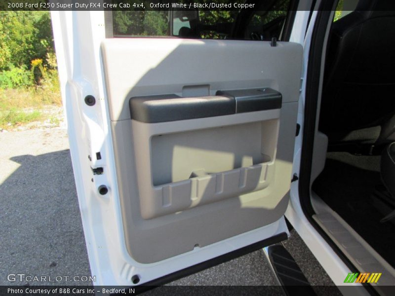 Oxford White / Black/Dusted Copper 2008 Ford F250 Super Duty FX4 Crew Cab 4x4