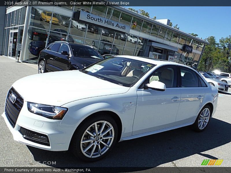 Glacier White Metallic / Velvet Beige 2016 Audi A4 2.0T Premium quattro