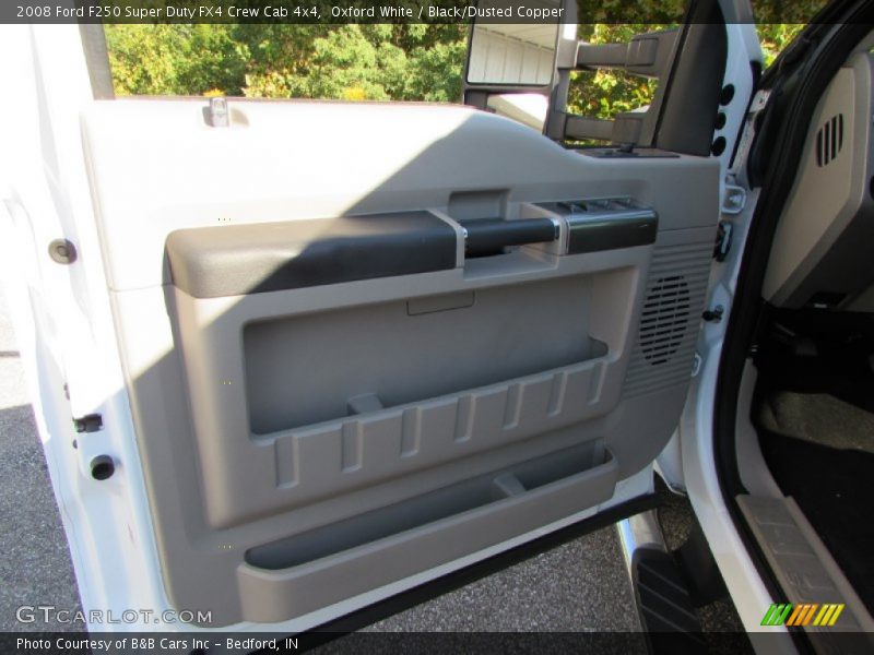 Oxford White / Black/Dusted Copper 2008 Ford F250 Super Duty FX4 Crew Cab 4x4