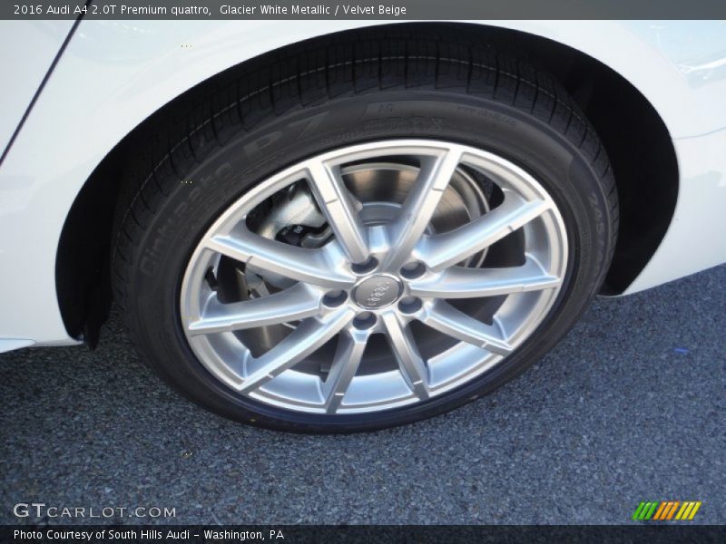 Glacier White Metallic / Velvet Beige 2016 Audi A4 2.0T Premium quattro