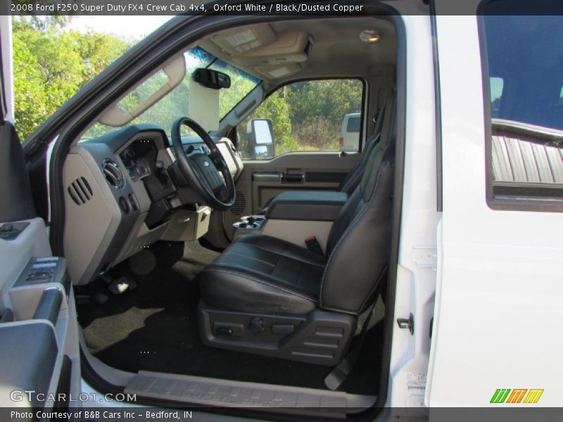Oxford White / Black/Dusted Copper 2008 Ford F250 Super Duty FX4 Crew Cab 4x4