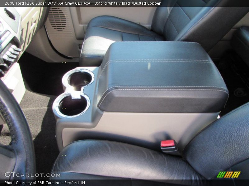 Oxford White / Black/Dusted Copper 2008 Ford F250 Super Duty FX4 Crew Cab 4x4