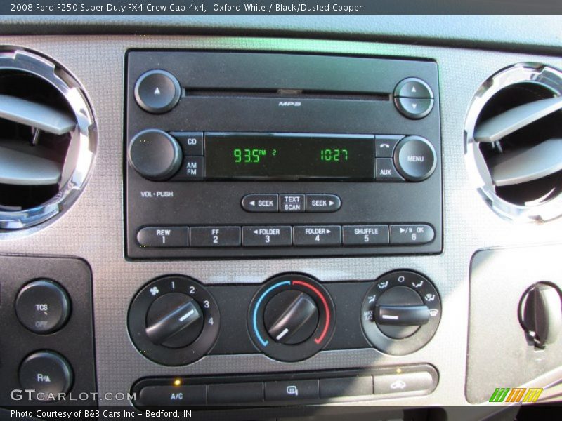 Oxford White / Black/Dusted Copper 2008 Ford F250 Super Duty FX4 Crew Cab 4x4
