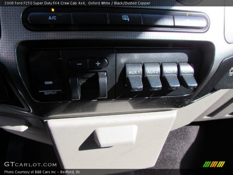 Oxford White / Black/Dusted Copper 2008 Ford F250 Super Duty FX4 Crew Cab 4x4