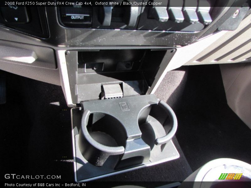 Oxford White / Black/Dusted Copper 2008 Ford F250 Super Duty FX4 Crew Cab 4x4