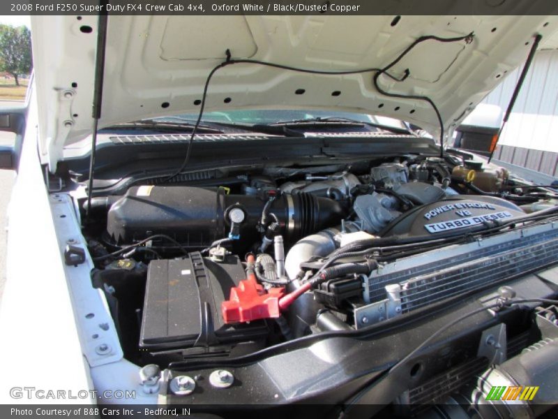 Oxford White / Black/Dusted Copper 2008 Ford F250 Super Duty FX4 Crew Cab 4x4