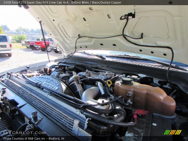 Oxford White / Black/Dusted Copper 2008 Ford F250 Super Duty FX4 Crew Cab 4x4