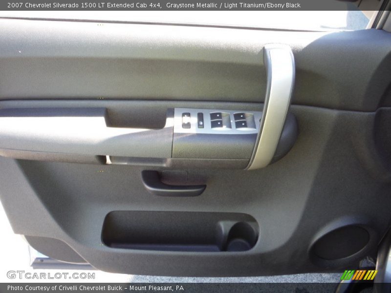 Graystone Metallic / Light Titanium/Ebony Black 2007 Chevrolet Silverado 1500 LT Extended Cab 4x4