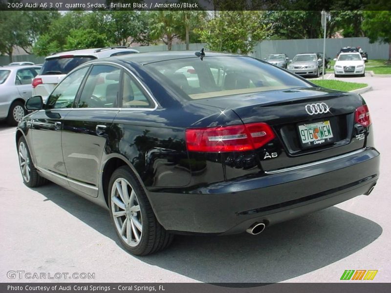 Brilliant Black / Amaretto/Black 2009 Audi A6 3.0T quattro Sedan