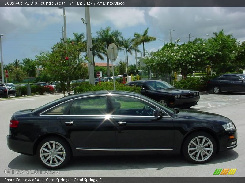 Brilliant Black / Amaretto/Black 2009 Audi A6 3.0T quattro Sedan