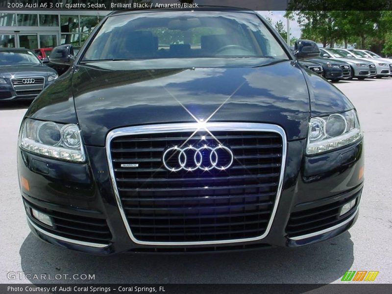 Brilliant Black / Amaretto/Black 2009 Audi A6 3.0T quattro Sedan