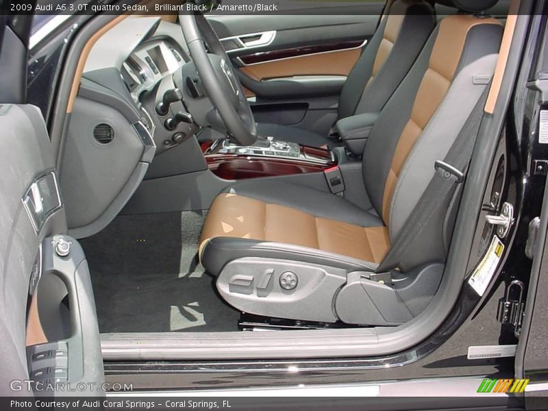 Brilliant Black / Amaretto/Black 2009 Audi A6 3.0T quattro Sedan