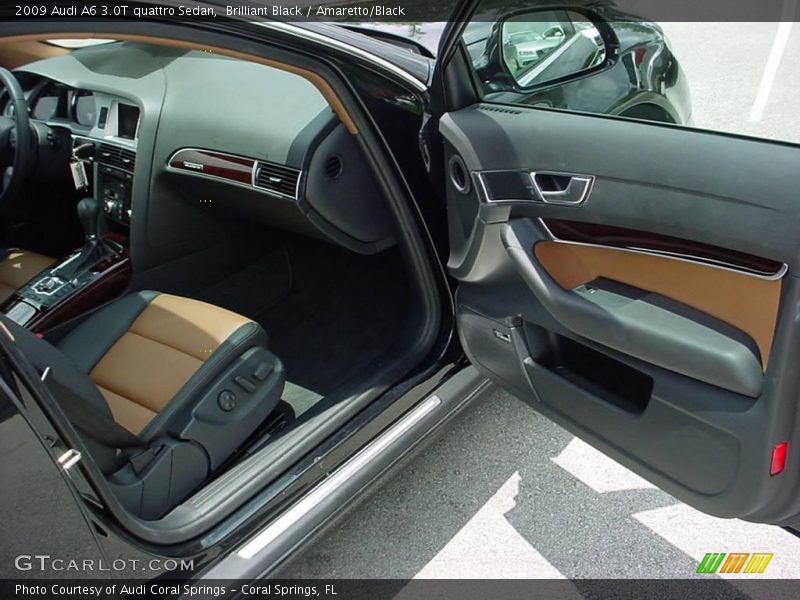 Brilliant Black / Amaretto/Black 2009 Audi A6 3.0T quattro Sedan