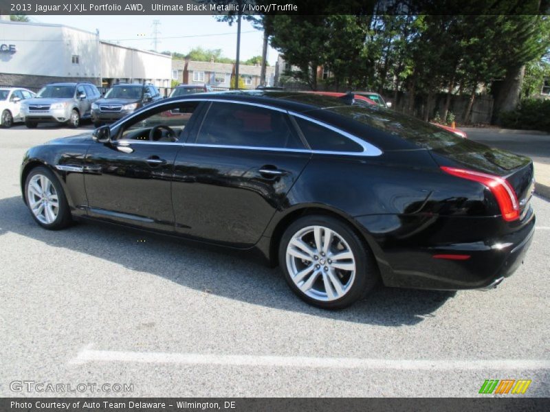Ultimate Black Metallic / Ivory/Truffle 2013 Jaguar XJ XJL Portfolio AWD
