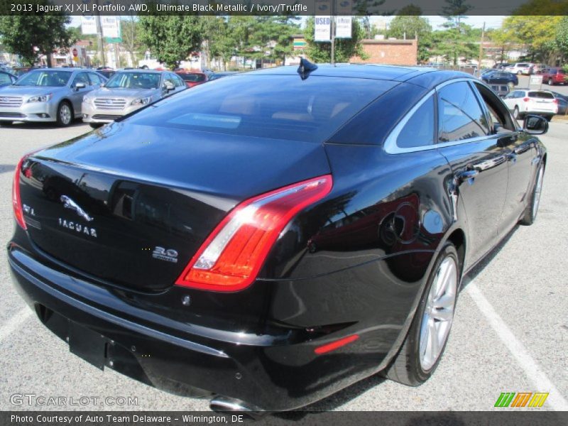 Ultimate Black Metallic / Ivory/Truffle 2013 Jaguar XJ XJL Portfolio AWD